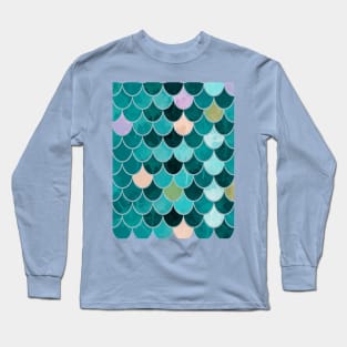 Teal mermaid Long Sleeve T-Shirt